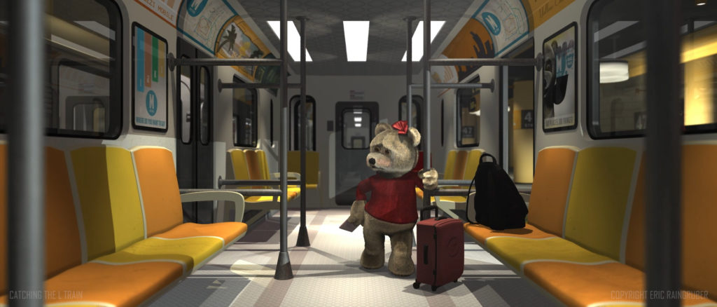 Bear on Train